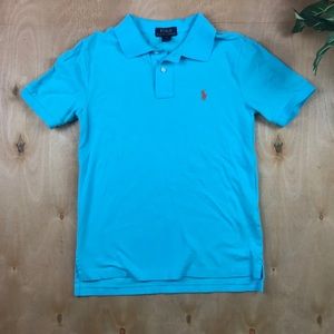 Youth boys light blue polo